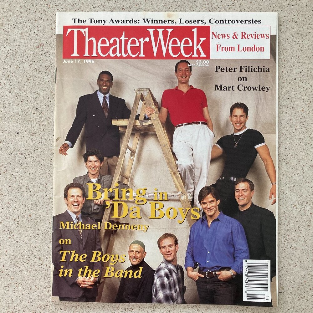 The Boys in the Band off Broadway Revival Theater Week Magazine June 17 1996